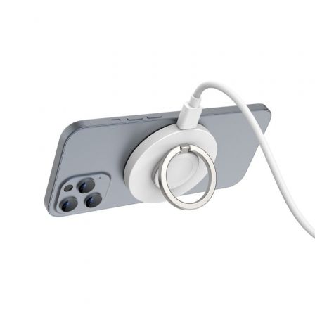Muvit MCWIR0013 Cargador Inalámbrico Magnético 15W con Base, Puerto USB-C y Cable USB-A a USB-C, Modelo W159-R